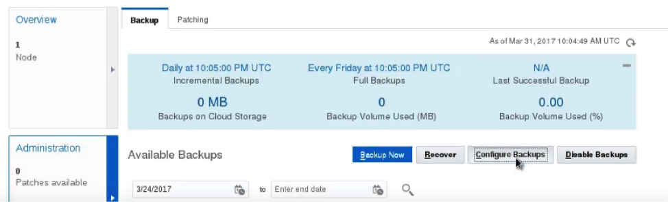 MySQL Cloud Service Instances