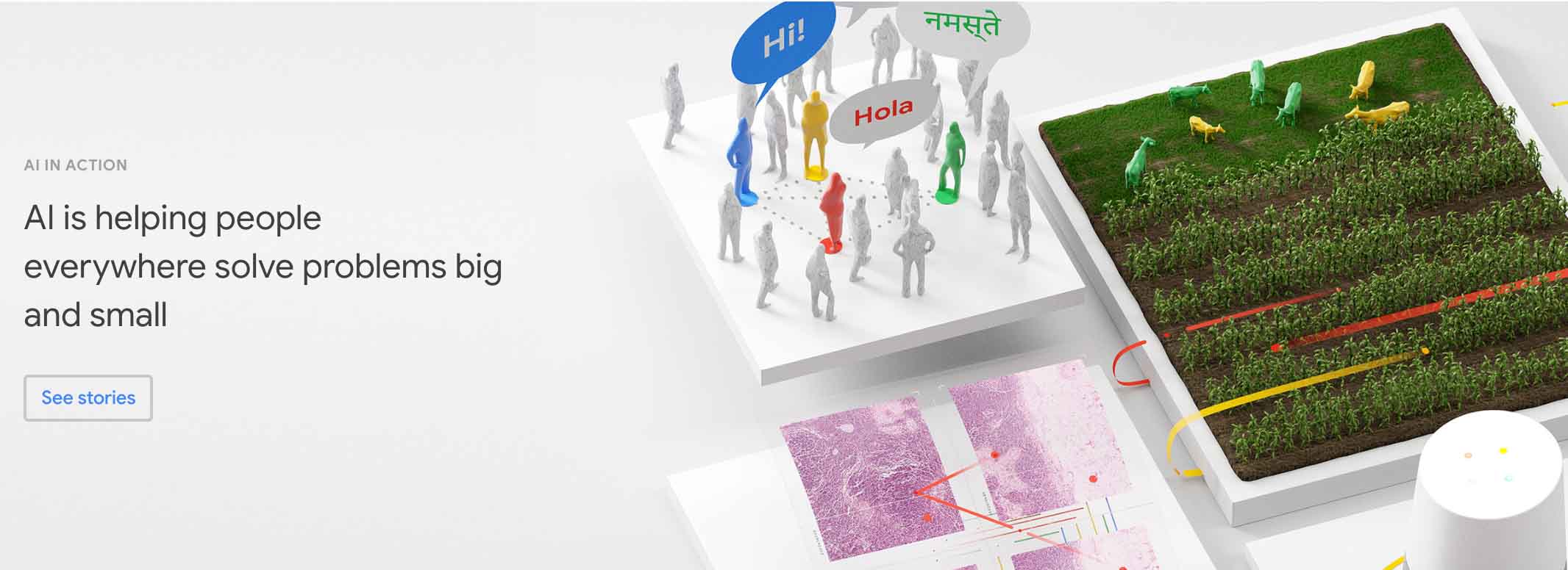 Google AI helping people solve problems - big or small.