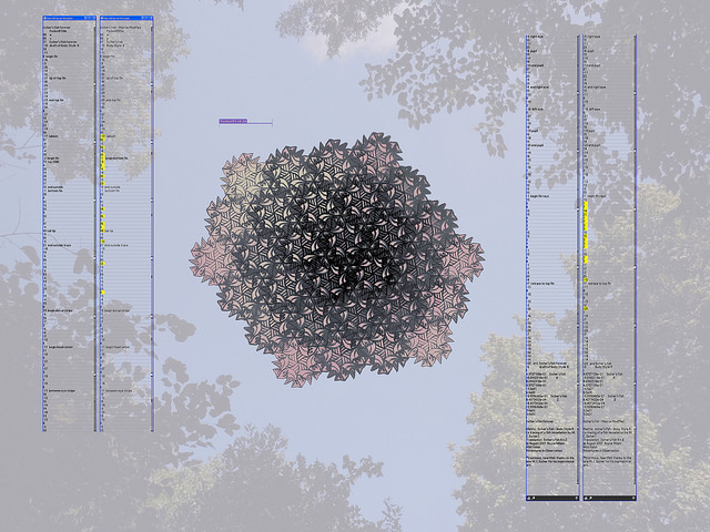 A graphical representation of Machine Learning and Artificial Intelligence in a beehive-like structure.