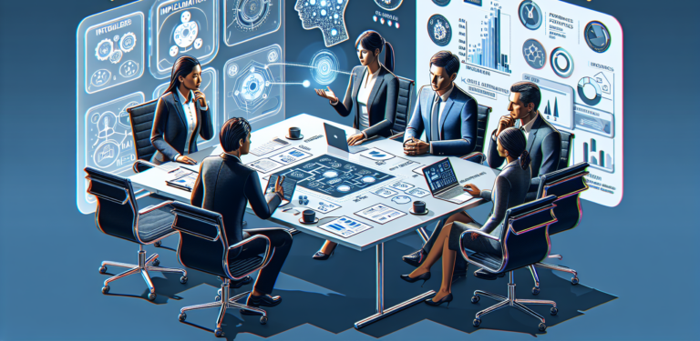 executives working in office
