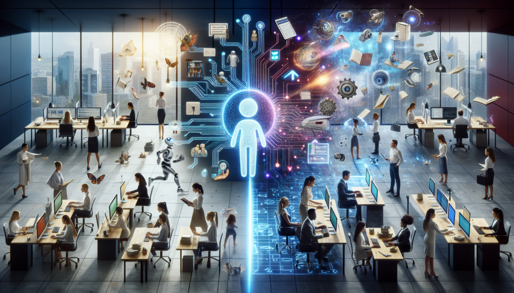 AI doing automated tasks for businesses.