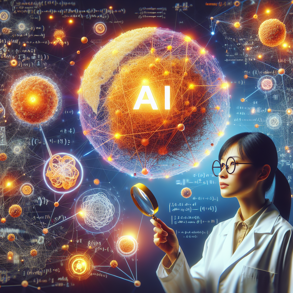 A woman finding AI solutions.